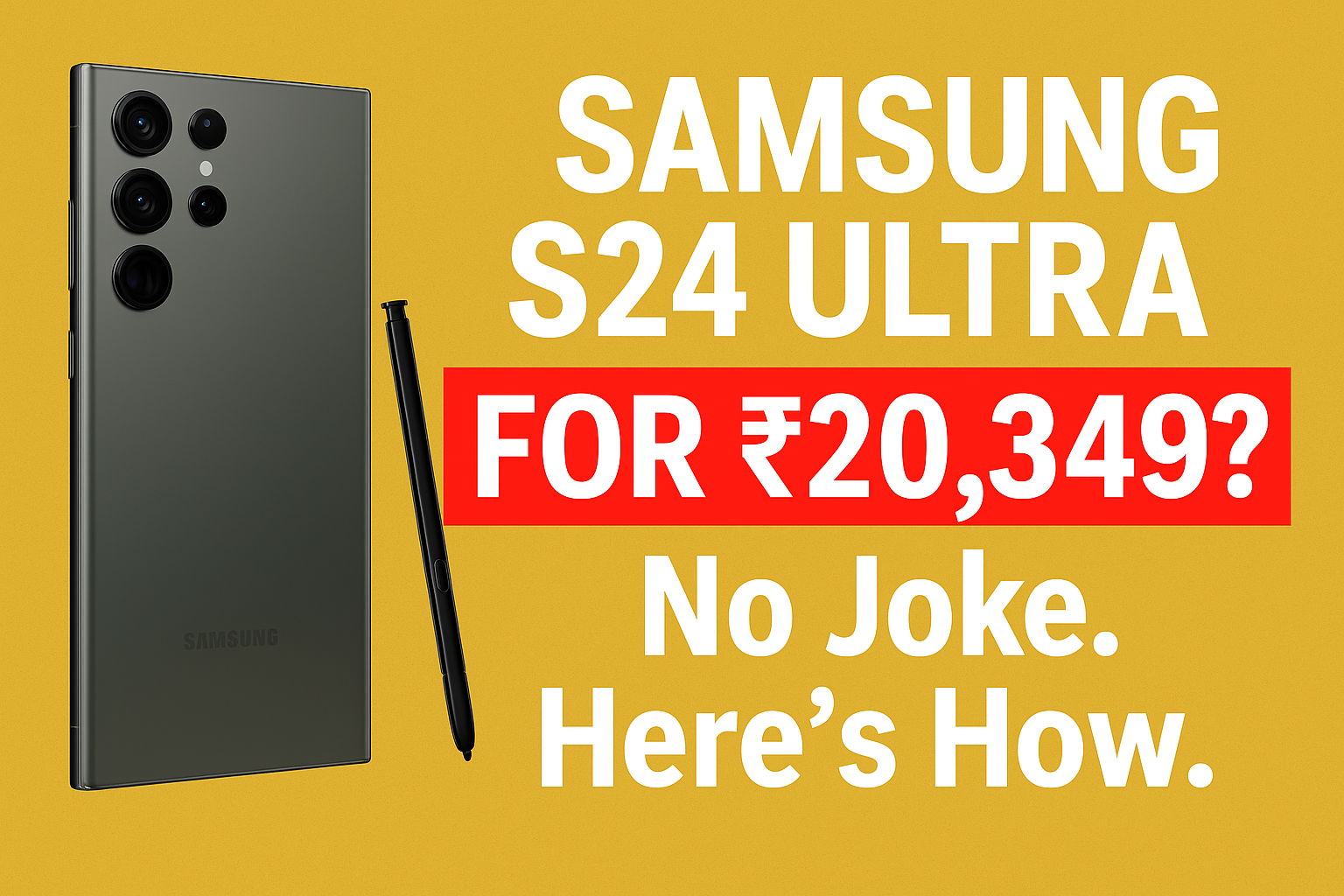 Samsung S24 Ultra Amazon India